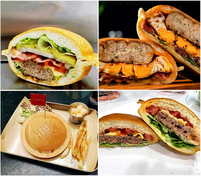 Description Picture 6 of itemWaffle UFO Burger Machine 110V/220V Gelato Panini Electric Ice Cream Hamburger Maker