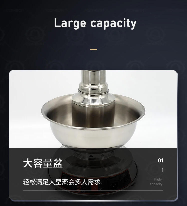 Description Picture 5 of itemDe Professional Service Kitchen Home Use Fountain Wine Display Fountain Machine