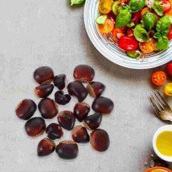 20 Pcs Artificial Food Fake Chestnut Decor Decorative Model Home Decoration Nuts Fruit Craft Faux