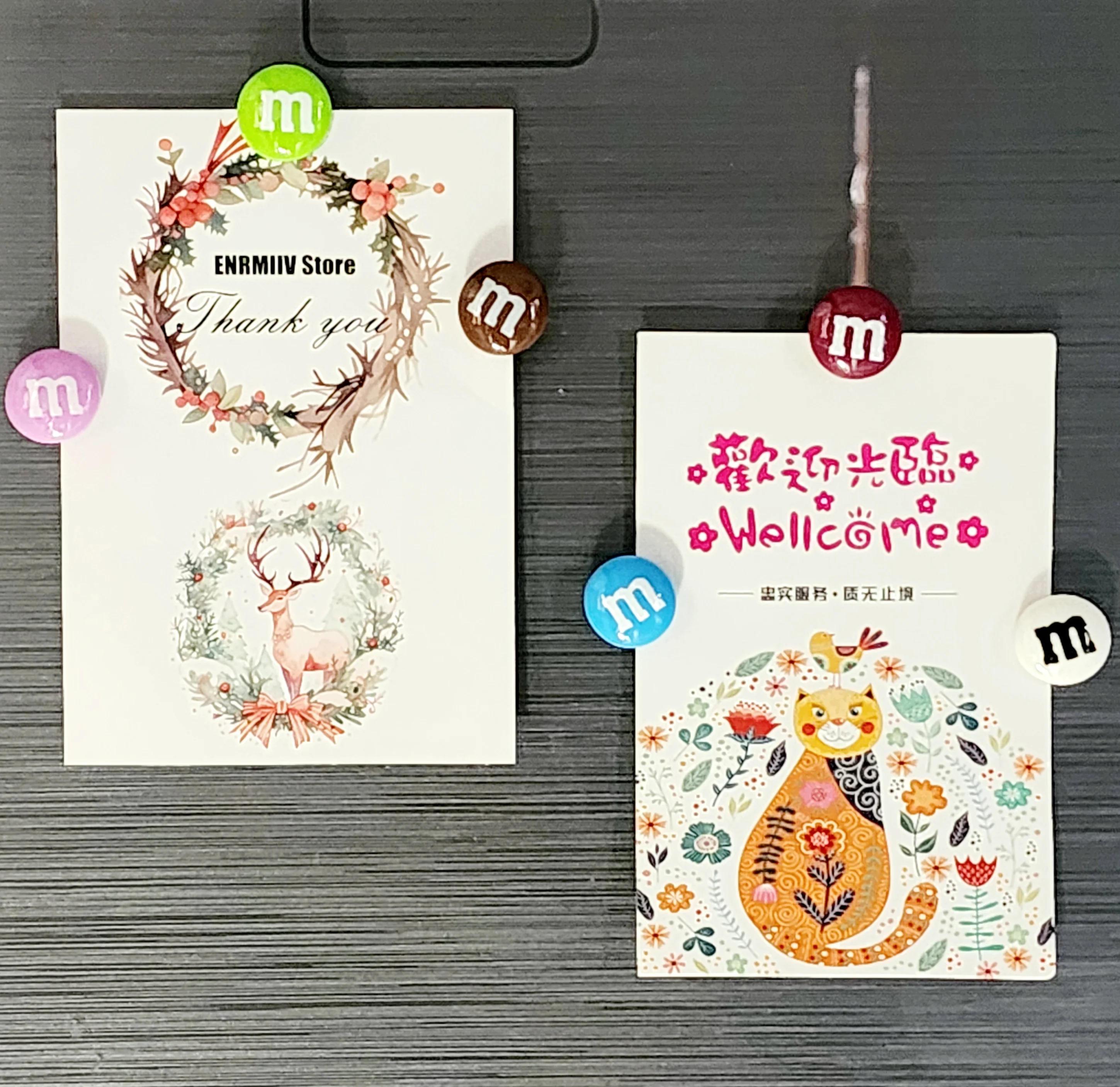 Description Picture 3 of itemColorful Candy Fridge Magnet Resin Personality Refrigerator Magnets Whiteboard Photo Message Board Sticker For Home Decoration