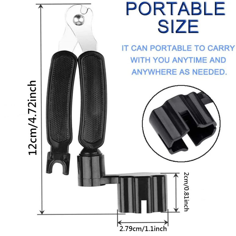Description Picture 3 of itemPin Puller 3 in 1 Multifunction Guitar String Changer Winder Pin Puller Cutter Music Instrument Tool Accessories Guitar Parts