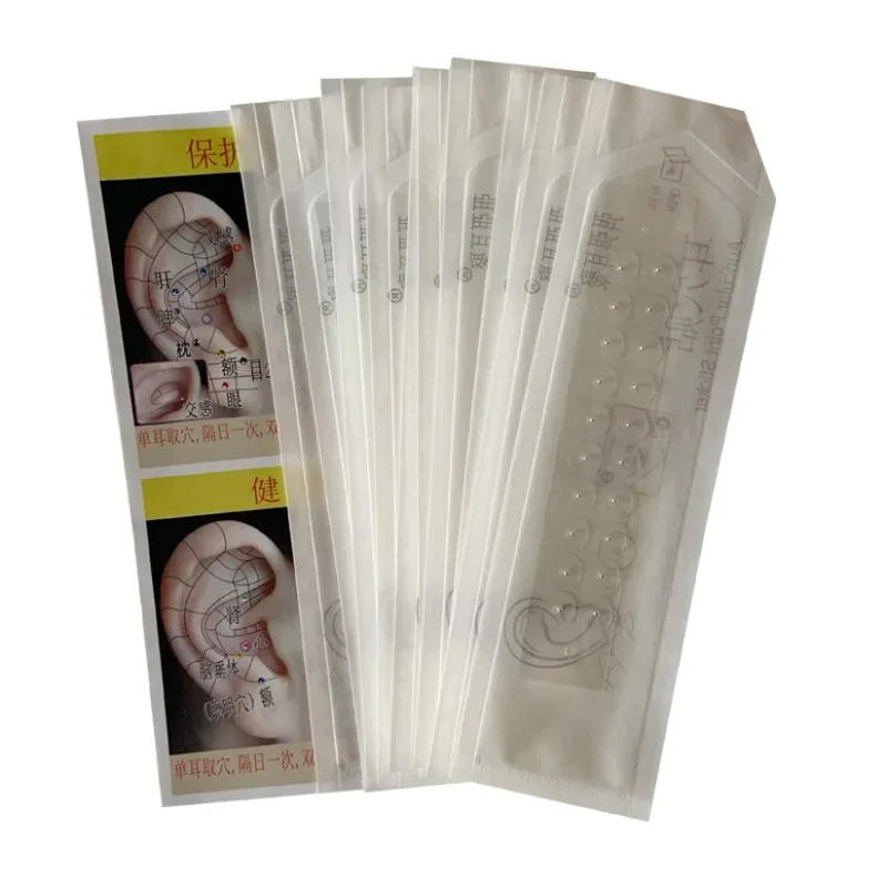 Description Picture 5 of item100pcs Ear Care Seeds Acupuncture Auricular Disposable Ear Stickers Massage Therapy Needle Patch Auricular Auriculotherapy