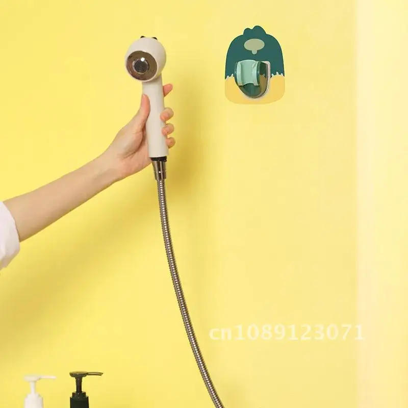 Description Picture 3 of itemPunch-free Bathroom Shower Head Holder Self-Adhesive Wall Mounted Shower Brackets Handheld Showerhead Fixed Support Bath Tools