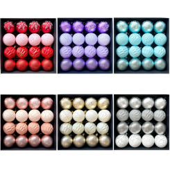 16pcs 6cm Christmas Tree Balls Ornament Xmas Tree Hanging Bauble Pendant Home Party Decor 2025 New Year Gifts Noel Navidad