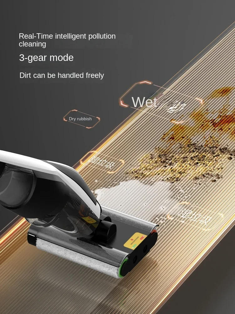 Description Picture 5 of itemDeerma P20 Floor Washing Machine Extended Edge Suction Mop All-in-one Household Appliances Wireless Large Suction Smart Mop