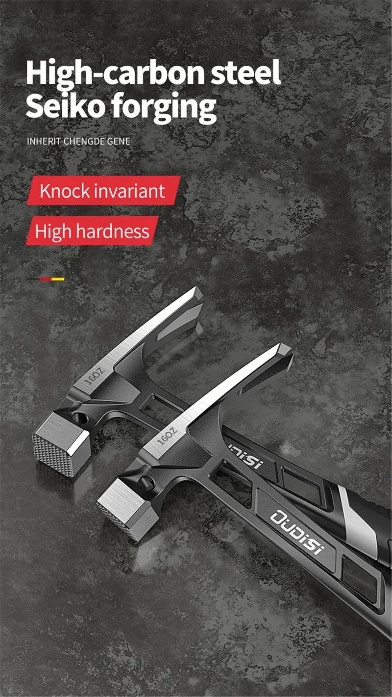 Description Picture 6 of itemMultifunction Magnetic Claw Hammer for Woodworking Non-slip Shockproof Steel Hammer Hand Tool Automatic Nail Suction Hammer