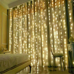 LED USB Curtain String Lights 8 Mode with Remote Fairy Holiday Garland Lamp for Christmas Party Wedding Room Garden Decoration