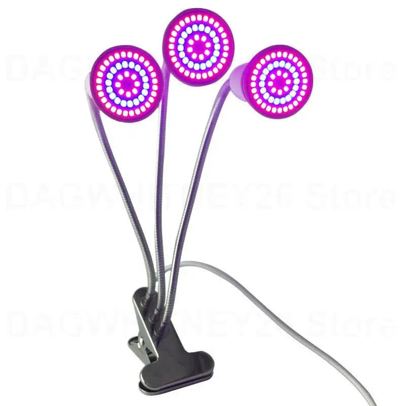 Description Picture 6 of item3 head led grow light indoor Hydroponics cultivo growbox greenhouse growing lighting green house hydro room plant lamp U26