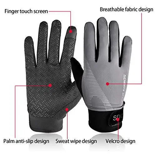 Description Picture 4 of itemSummer Sunscreen Gloves Cycling Ice Silk Breathable Quick- Drying Soft Thin Outdoor Sports Fishing Non-slip Touch Screen Gloves