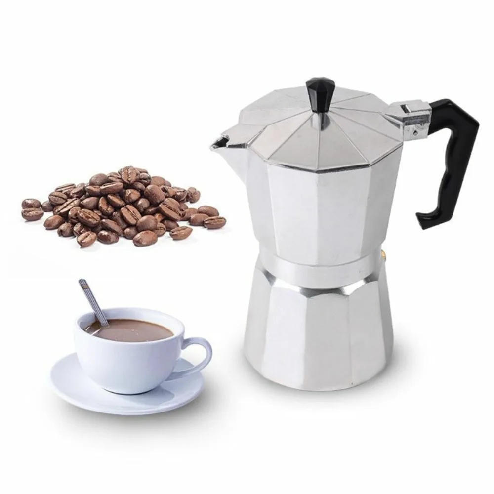 Description Picture 2 of itemCoffee maker Moka Pot, 3/6 Cups Coffee Machine, Italian Coffee Percolator Maker Fit Aluminum Cookers Coffeeware Dolce Gusto