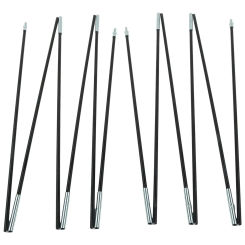 1Pair 3/3.3/4/4.48/4.9m Fiberglass Tent Rod Camping Tents Pole Bars Support Rods Awning Frames Kit Hiking Travel Canopies Parts