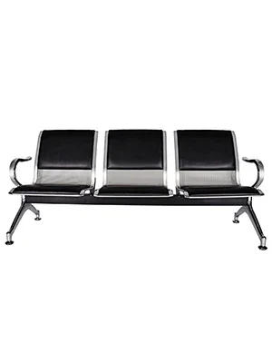 Description Picture 4 of itemReception Bench, PU Leather, Guest Reception Waiting Room Bench Suitable for Airport, Bank, Hospital, Waiting Sitting Chair