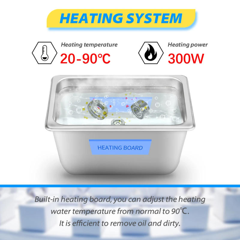 Description Picture 6 of itemLEADSONIC 4.5L Ultrasonic Cleaner Bath Time Heat Set Mainboard rust Degreasing Gear Metal Parts PCB Gun Mold Ultrasone Cleaning