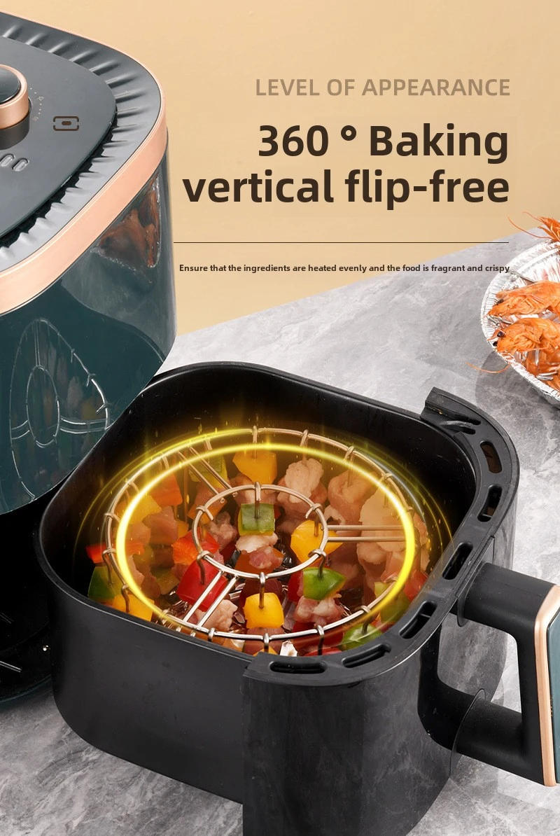 Description Picture 5 of item12/24/48 Skewers  Air Fryer Stainless Steel Grill Vertical Skewer Hanging Oven Kebab Rack Kebab Holder Kitchen Gadgets Grill