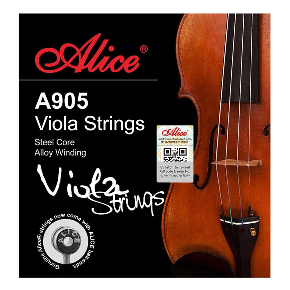 Description Picture 4 of itemAlice A905 Viola Strings Set Ni-Fe Winding Steel Core 1st-4th Full Set for 16" Violas Practice and Performance