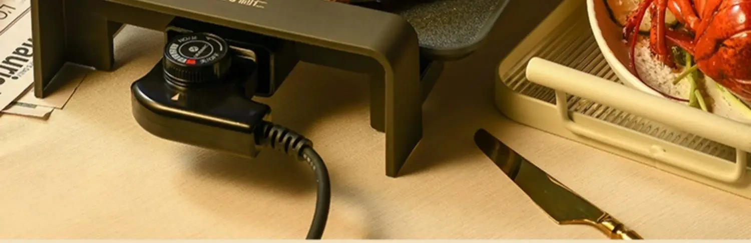 Description Picture 6 of item220V Electric BBQ Rotisserie with Non-stick Griddle Plate for Home and Outdoor Cooking