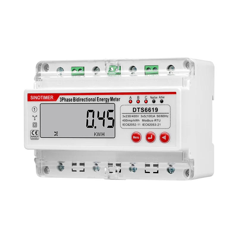 Description Picture 3 of itemMultifunction RS485 Wattmeter 100A 380V AC Three Phase Photovoltatic Energy Meter kWh Power Voltage Current Power HZ Meters
