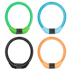 Bicycle Lock Mountain Bike 4 Digit Password Lock Anti-theft Portable Security Steel Chain Motorcycle Password Locker