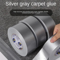 Super Sticky Cloth Duct Carpet Floor Waterproof Tapes High Viscosity Silvery Grey Adhesive Home Decoration 10meter