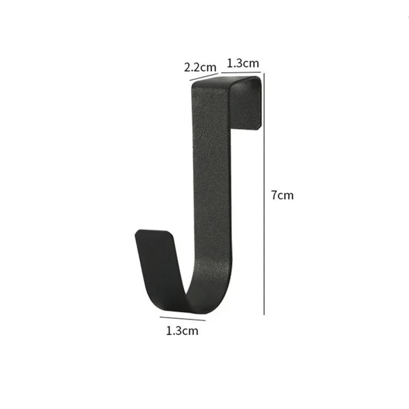 Description Picture 6 of itemMetal Hooks Kitchen Cabinet Door Back Hook Bathroom Hanging Rack Clothes Coat Hat Towel Hanger Storage Hook Accessories