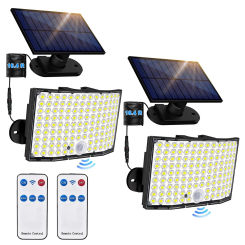 106LED 3000LM Solar Lights Outdoor Waterproof Motion Sensor Floodlights With Remote Control
