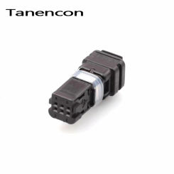 1/5/10/20 Sets 6 Pin Car Female Connector Plugs Car black connector