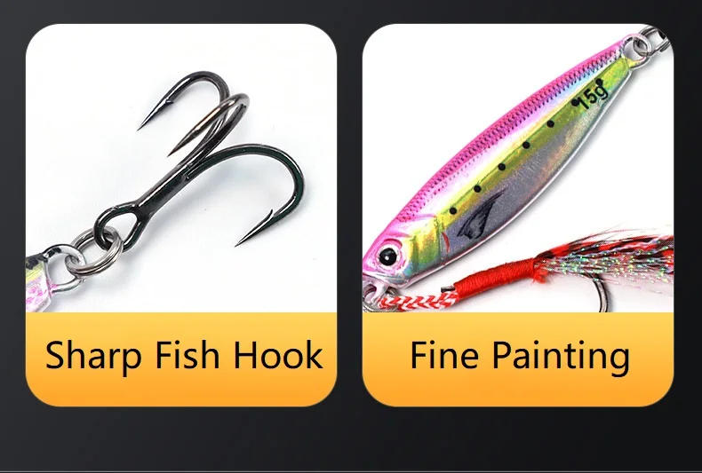 Description Picture 5 of item7g10g15g20g Jigging Fishing Lures Metal Jig Jerkbait 3D Printing Sardine Fish Bait Isca Artificial Pesca Whopper Plopper Bass