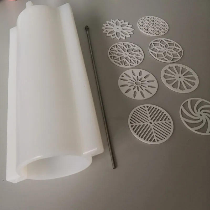 Description Picture 2 of itemMaking Kaleidoscope Soaps Pull Through Handmade Soap Tools Mixed 8pcs Floral Discs Set Circle & Round Soap Making Kits 1000ml