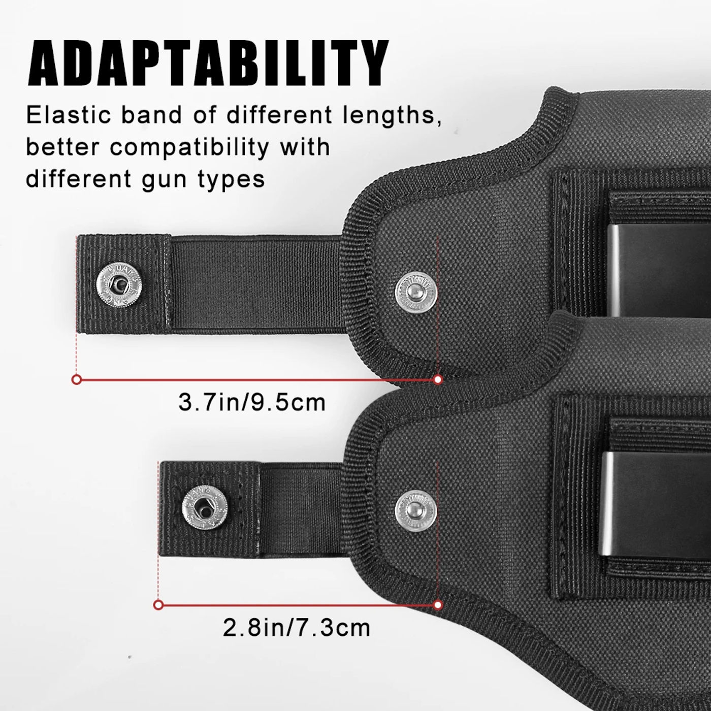 Description Picture 6 of itemIWB/OWB 9mm Pistol Holster Concealed Carry Gun Holsters for Left/Right Hand Handgun Holster Compatible Glock 19 17 43X Taurus G2