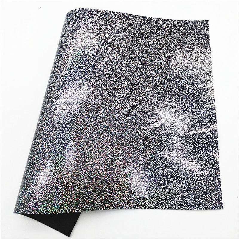 Description Picture 6 of itemSchool Bags Books Custom Synthetic Leather Sheets Smooth Glitter Leather Flowers Printed Faux Leather For Bows DIY 21x29CM Q1240