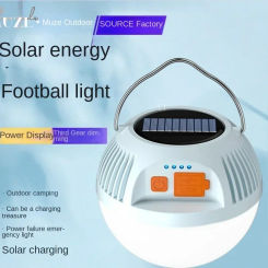 Solar LED Outdoor Light Camping Portable Tent Light USB Charging Atmosphere Mushroom Lamp Camping Lantern  rechargeable light