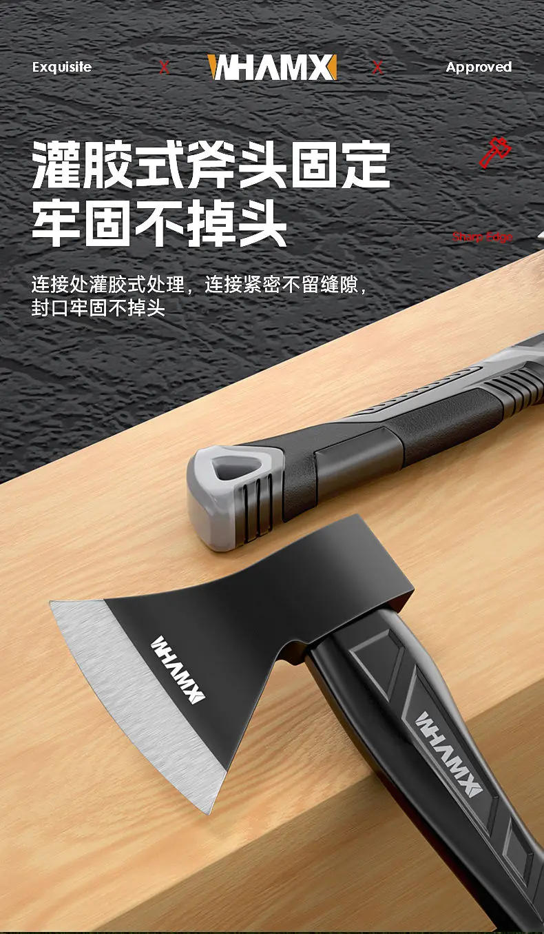 Description Picture 6 of itemFirewood chopping artifact outdoor tree chopping bone chopping knife woodworking tools axe small mountain hand axe