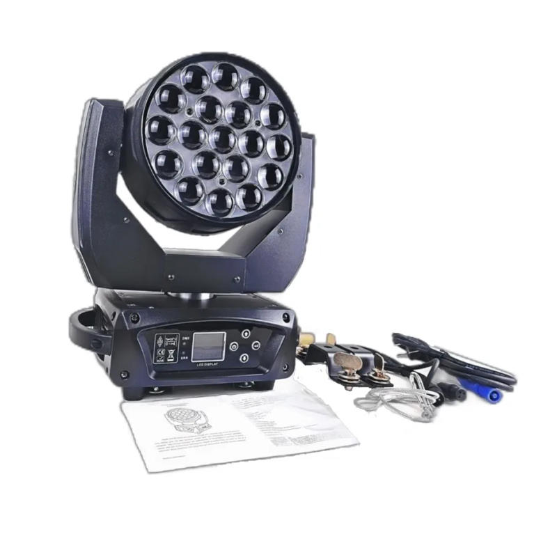 Description Picture 6 of itemZoom Lyre Wash Dmx512 19X15W Led Wash Zoom Rgbw Moving Head Light Flycase Option spotlight Dj Lights Nightclub Disco Stage