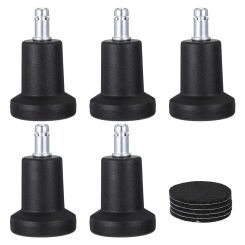 5pcs Chairs Stopper Furniture Casters Replacement Fixed Castors Plug-In Chair Foot Pads Accessories