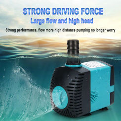 Aquarium Submersible Adjustable Fish Tank Water Pump Power Head with Nozzles for Pond,Hydroponics,Statuary, Fountain Pump