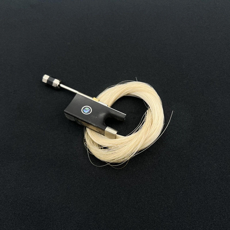 Description Picture 5 of item1 set Indonesian grade A ebony violin/cello bow frog Install screw bow horse hair 3/4-4/4 size, violin/cello parts