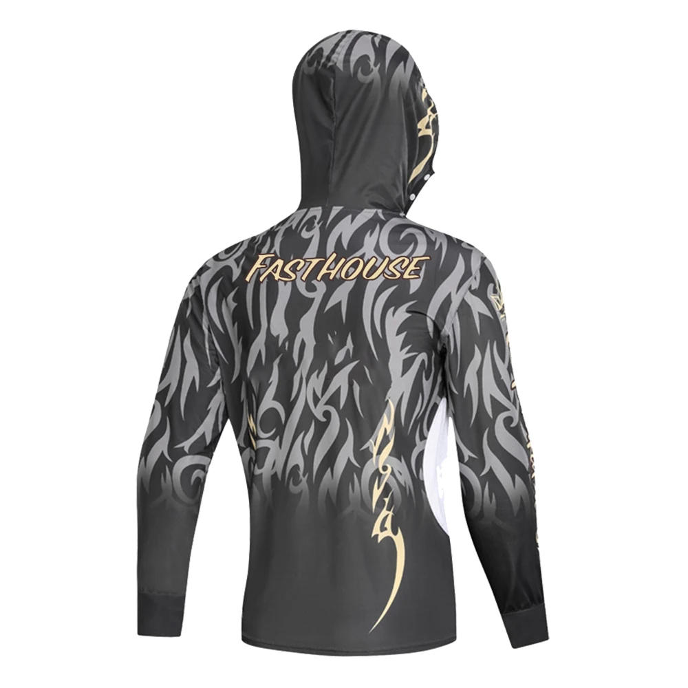 Description Picture 4 of itemFishing Hooded Quick Drying Sun Protection Fishing Shirts Clothing  Anti-UV Lightweight Fishing Jerseys Hoodies For Men