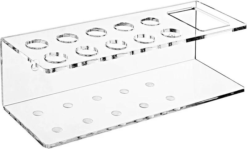 Description Picture 6 of itemAcrylic Dry Erase Marker Holder Wall Mounted 10 Slots Whiteboard Marker  Pen Display Stand Storage Rack For Office School Home