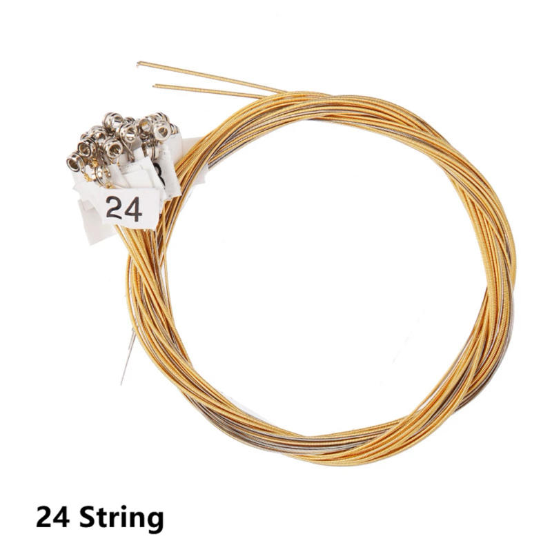 Description Picture 3 of item15/16/19/21/24Strings Lyre Brass Strings Set Lyre Harp Nylon String Replacement Musical Instruments Lyres Strings Beginners
