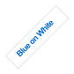 Blue on White