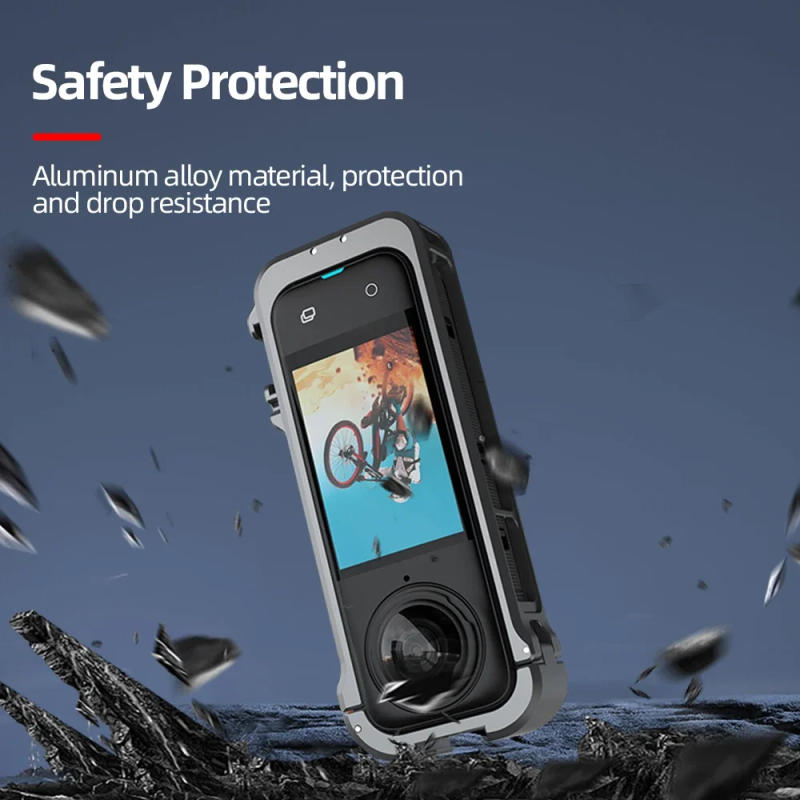 Description Picture 5 of itemMetal Frame for Insta360 X4 Protective Expansion Rabbit Cage Cold Shoe for Camera Horizontal/Vertical Photography Bracket