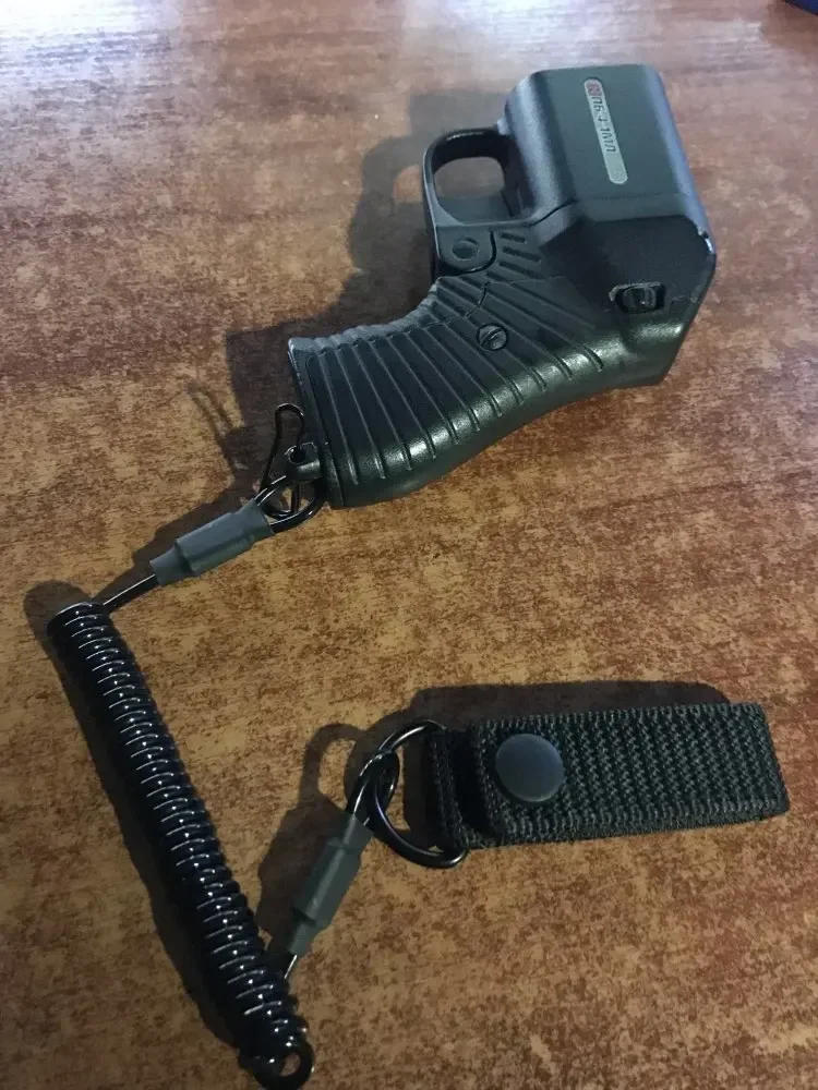 Description Picture 2 of itemElastic Lanyard Rope Tactical Anti-lost Spring Safety Strap Gun Rope For Key Ring Chain Flashlight Hunting Accessories