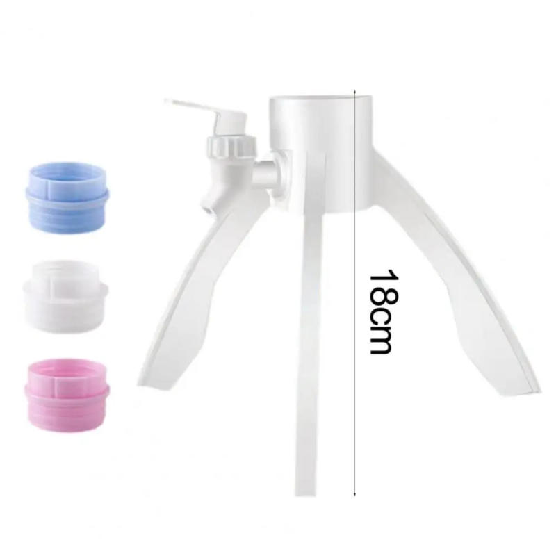 Description Picture 2 of item1 Set Water Dispenser Faucet Useful Bottled Water Outlet Bracket Labor-saving Water Bottle Faucet Hand Press Water Pumps Tools