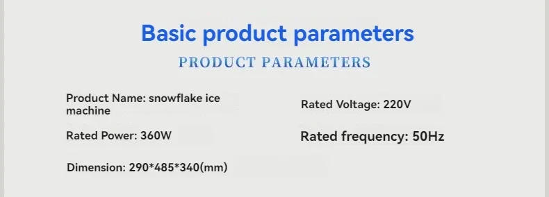 Description Picture 6 of itemXBJ124FD 120KG/24H Korean Snowflake Ice Machine Snow Ice Shaver Machine With Water Dispenser Ice Bingsu Machine