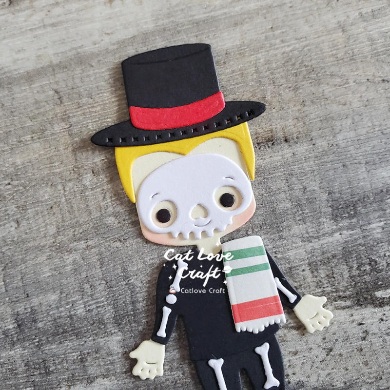 Description Picture 4 of itemCatlove Day of the Dead Boy Girl Metal Cutting Dies Scrapbooking Mold Stencil Die Cuts Card Making DIY Craft Embossing New Dies