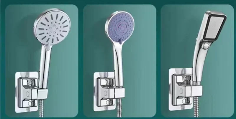 Description Picture 5 of itemShower Head Holder Adjustable Wall Mounted Shower Holder Self-Adhesive Showerhead Handheld Bracket Bathroom Accessories