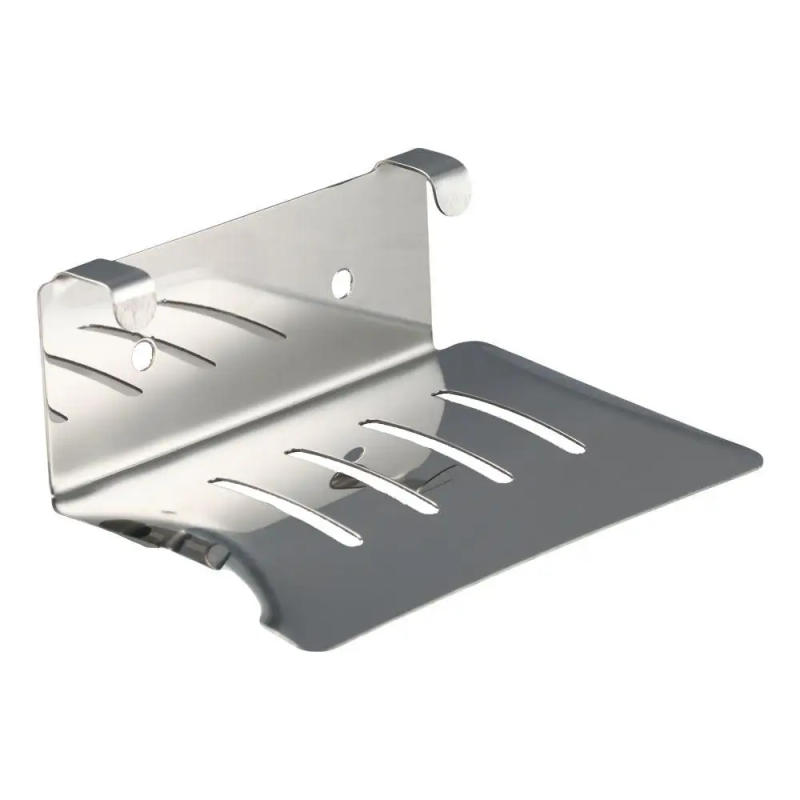 Description Picture 5 of itemStainless Steel Toilet Drain Soap Box 11.8*8.3*4.3 CM Silver/Black Punch-free Soap Holder Bathroom Soap Holder Hotel