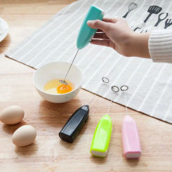 Mini Automatic Egg Beater Milk Drink Coffee Whisk Stirrer Home Handheld Rotary Blender Battery Replacement Kitchen Tools
