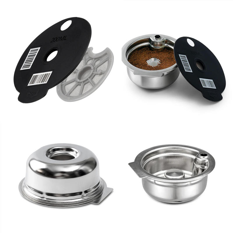 Description Picture 2 of item60/180/200/220 ML Coffee Capsule Reusable Pods for Bosch Suny Happy Vivy Tassimo Stainless Steel Refill Coffee Capsules Filters