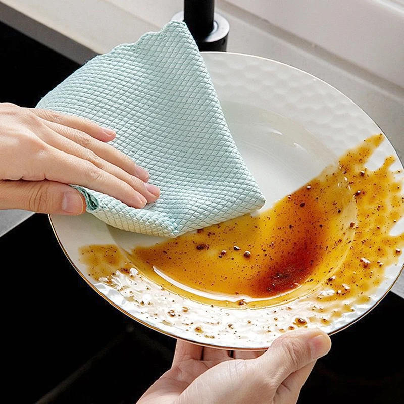 Description Picture 3 of itemMicrofiber Cleaning Cloths 1/5/10pcs Multi-Purpose Cleaning Cloth Car Window Wipes Windows & Mirrors Lint Free Glass Cleaning
